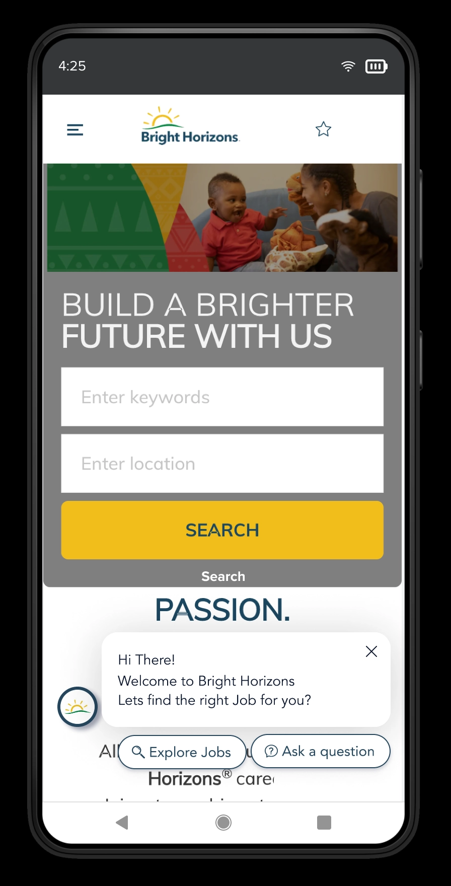 Chatbot for Career Sites